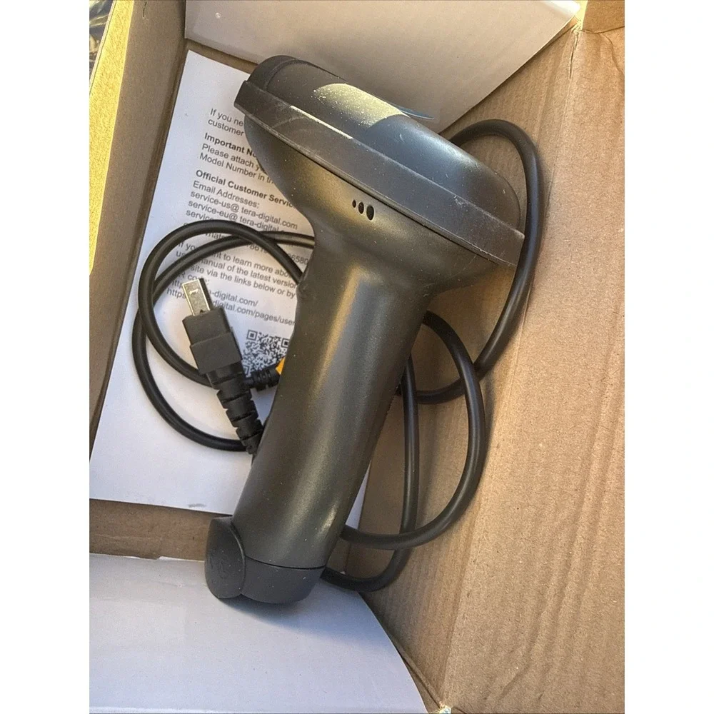 Tera Wireless 1D Laser Barcode Scanner 5100 Fast Accurate Scanning 2.4G USB Wire